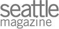 The image shows the logo of "Seattle Magazine" with the text in a minimalist, lowercase font.